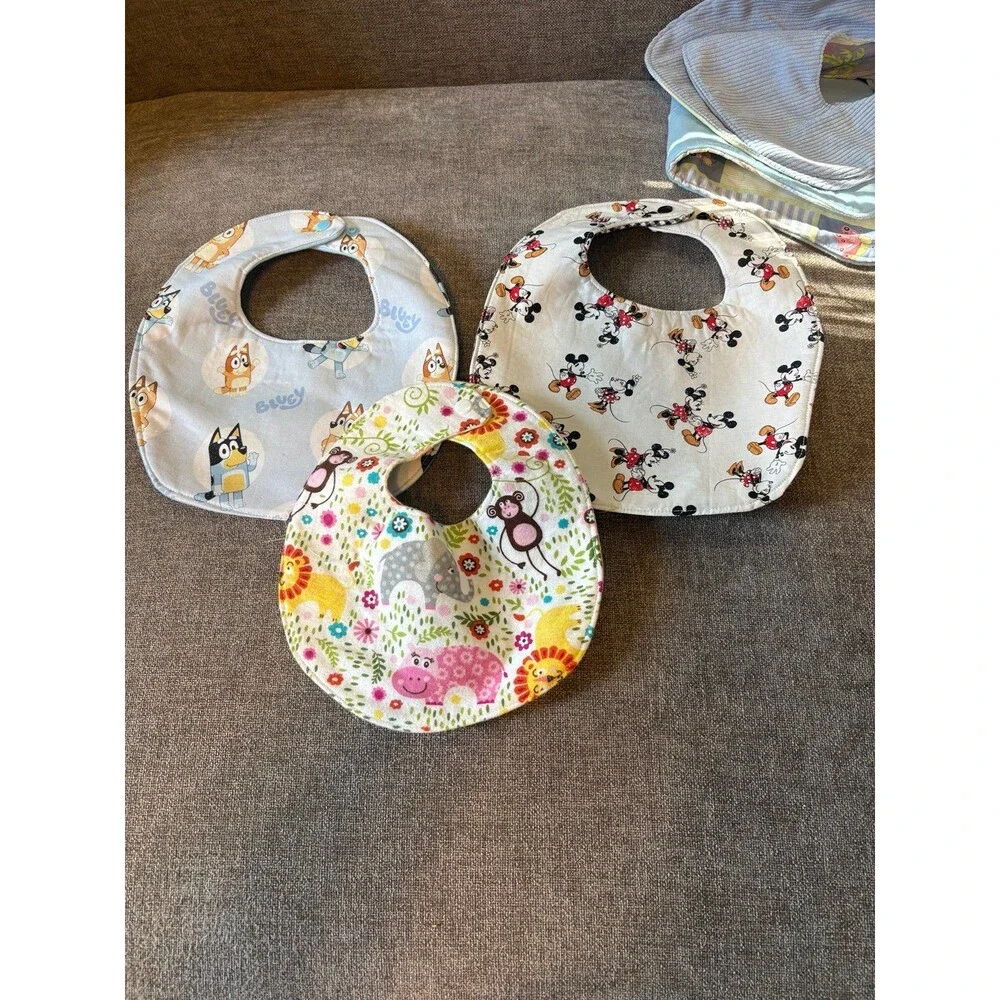 Handmade Baby Bibs and Burp Cloths Set NWOT